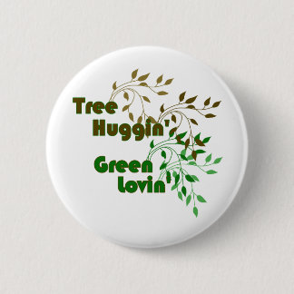 Badge Rond 5 Cm Numéro vert allant Lovin d'arbre de bouton vert de