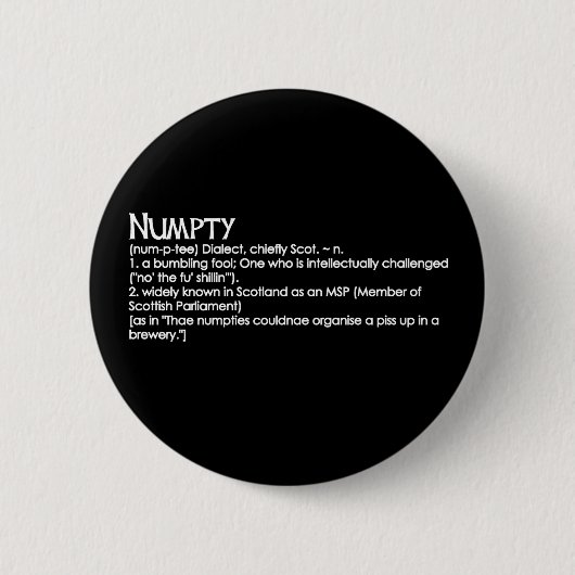 Badge Rond 5 Cm Numpty (Devant)