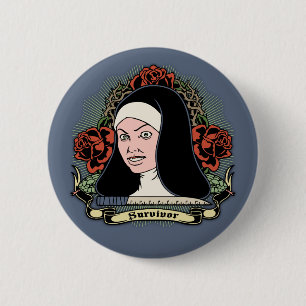 Badge Rond 5 Cm Nun survivant