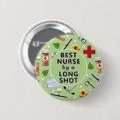 Badge Rond 5 Cm Nurse Appreciation Best Nurse (Devant & derrière)