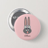 Badge Rond 5 Cm Nurse Bunny (Devant & derrière)