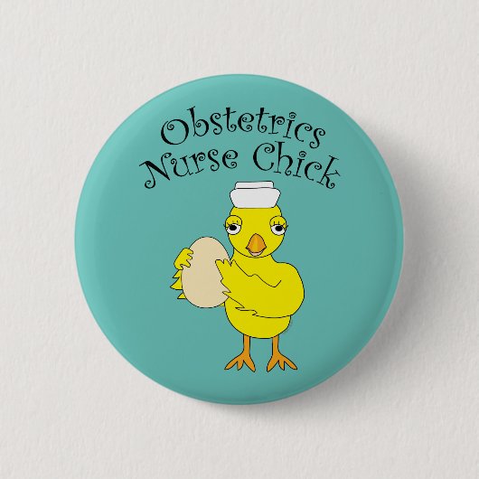 Badge Rond 5 Cm Nurse Chick (Devant)