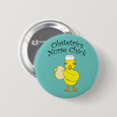 Badge Rond 5 Cm Nurse Chick (Devant & derrière)