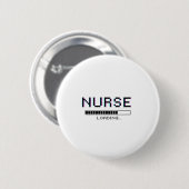 Badge Rond 5 Cm Nurse Loading Glitch Pixel Art Design (Devant & derrière)