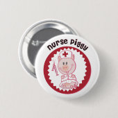 Badge Rond 5 Cm Nurse_Piggy (Devant & derrière)