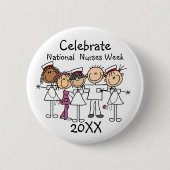 Badge Rond 5 Cm Nurses Week 2022 T-shirts and Gifts Button (Devant)