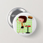 Badge Rond 5 Cm Nutritionniste de bouton (Devant & derrière)