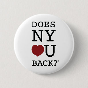 Badge Rond 5 Cm NY [COEUR] U SOUTIENT-IL ? bouton de ®