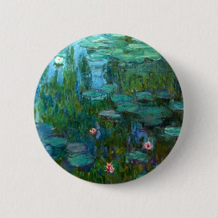 Badge Rond 5 Cm Nymphéas