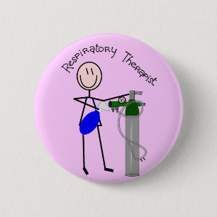 Badge Rond 5 Cm O2 de thérapeute respiratoire et conception de sa