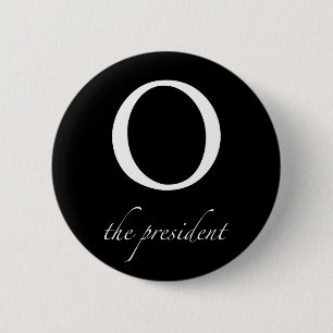 Badge Rond 5 Cm O   le Président bouton