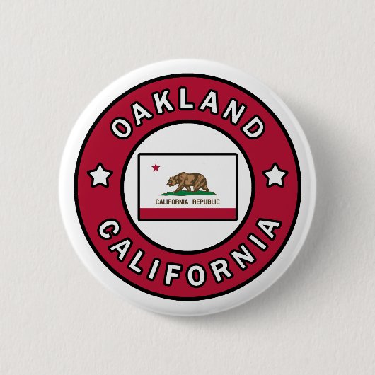 Badge Rond 5 Cm Oakland Californie (Devant)