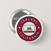 Badge Rond 5 Cm Oakland Californie (Devant & derrière)