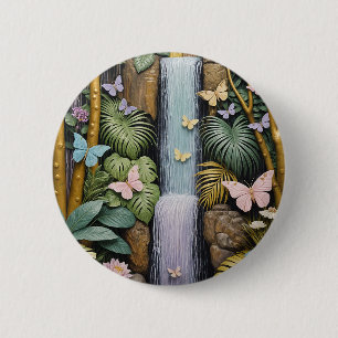 Badge Rond 5 Cm Oasis des Chutes Enchantées