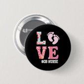 Badge Rond 5 Cm Ob Nurse Valentines Day Delivery Labor Nursing 1  (Devant & derrière)