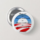 Badge Rond 5 Cm Obama (Devant & derrière)