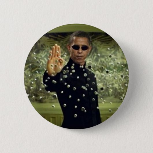 Badge Rond 5 Cm Obama (Devant)
