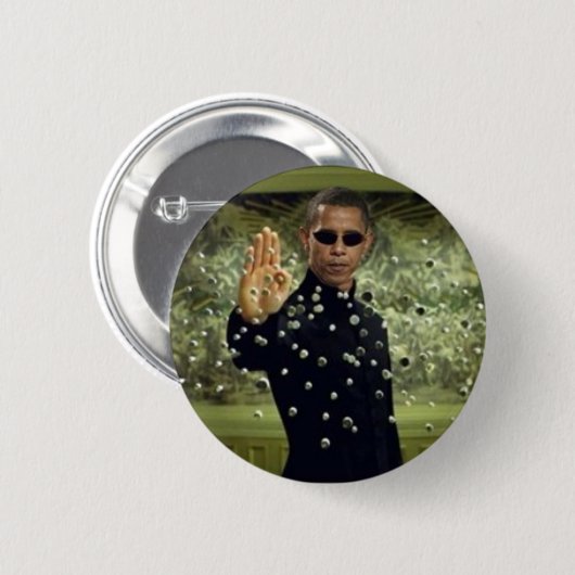 Badge Rond 5 Cm Obama (Devant & derrière)