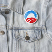Badge Rond 5 Cm Obama (En situation)