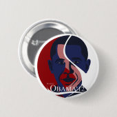 Badge Rond 5 Cm Obama (Devant & derrière)