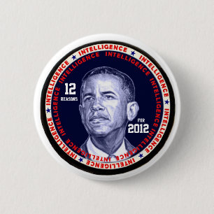 Badge Rond 5 Cm Obama12 raisonne bouton