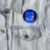 Badge Rond 5 Cm Obama '08 (En situation)