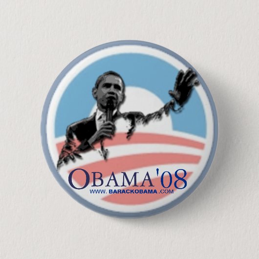 Badge Rond 5 Cm Obama '08 (Devant)