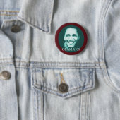 Badge Rond 5 Cm Obama '08 (En situation)
