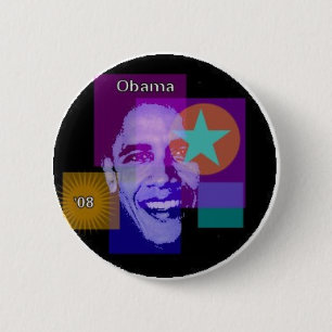 Badge Rond 5 Cm Obama '08