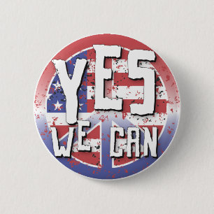 Badge Rond 5 Cm Obama 2008 oui nous pouvons le bouton 61017 de