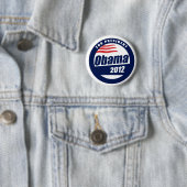 Badge Rond 5 Cm Obama 2012 (En situation)