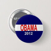 Badge Rond 5 Cm Obama 2012 (Devant & derrière)