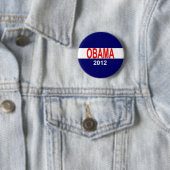 Badge Rond 5 Cm Obama 2012 (En situation)