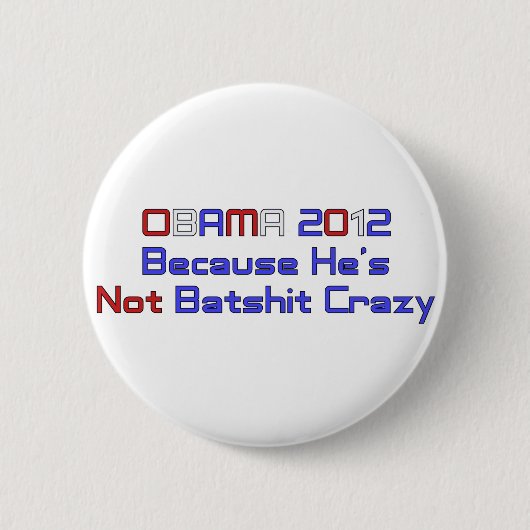 BADGE ROND 5 CM OBAMA 2012 (Devant)