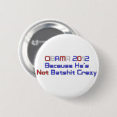 BADGE ROND 5 CM OBAMA 2012 (Devant & derrière)