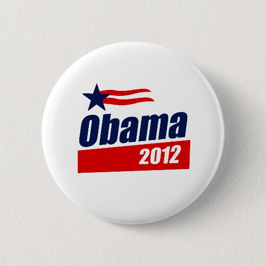 Badge Rond 5 Cm Obama 2012 (Devant)