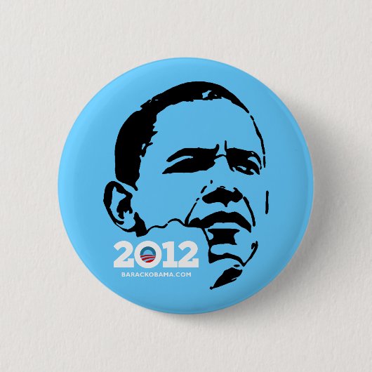 Badge Rond 5 Cm Obama 2012 (Devant)