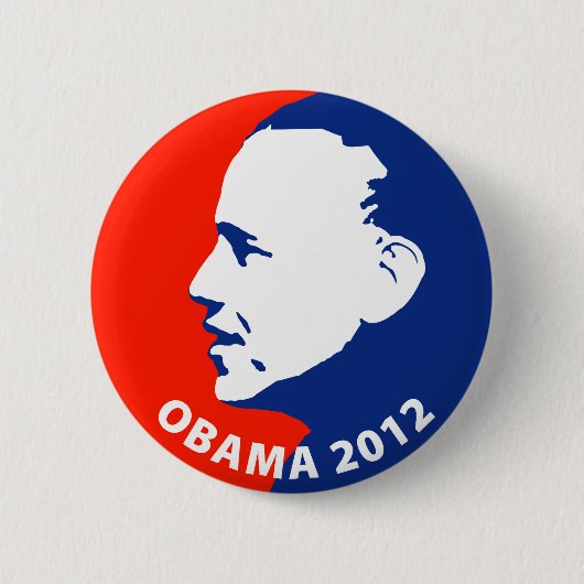 Badge Rond 5 Cm Obama 2012 (Devant)