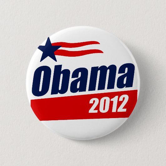 Badge Rond 5 Cm Obama 2012 (Devant)