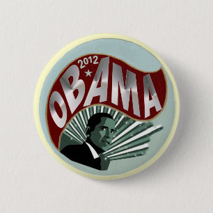 Badge Rond 5 Cm Obama 2012