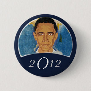 Badge Rond 5 Cm Obama 2012