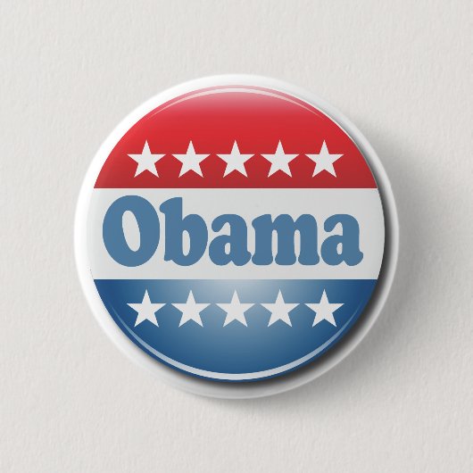 Badge Rond 5 Cm Obama 2012 (Devant)