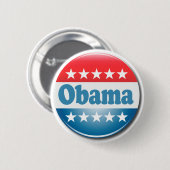 Badge Rond 5 Cm Obama 2012 (Devant & derrière)