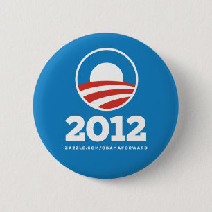 Badge Rond 5 Cm Obama "2012" bornes de bouton