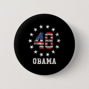 Badge Rond 5 Cm Obama 2028 Vote Obama pour l'élection présidentiel