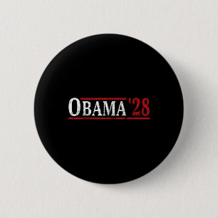 Badge Rond 5 Cm Obama 2028 Votez Obama Pour Président 2028 Vintage