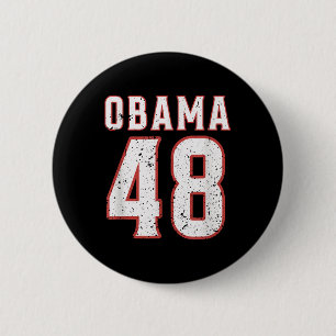 Badge Rond 5 Cm Obama 48 Le Président Usa America 2028