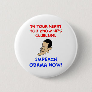 Badge Rond 5 Cm obama à votre coeur que vous connaissez qu'il est