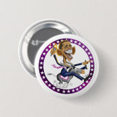 Badge Rond 5 Cm obama-âne-blanc (Devant & derrière)