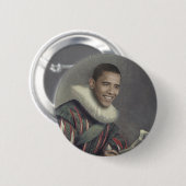 Badge Rond 5 Cm Obama baroque (Devant & derrière)